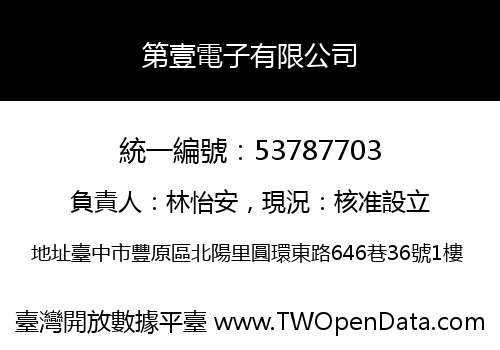 第壹電子有限公司
