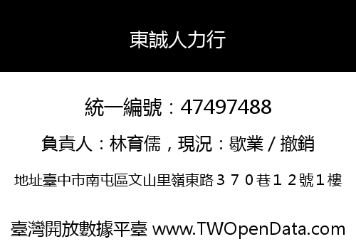 東誠人力行
