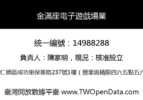 金滿座電子遊戲場業