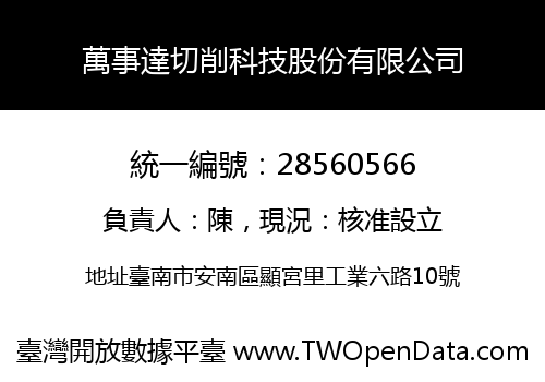 萬事達切削科技股份有限公司