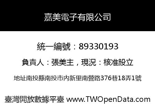 嘉美電子有限公司