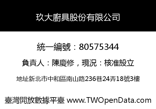 玖大廚具股份有限公司