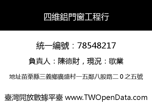 四維鋁門窗工程行