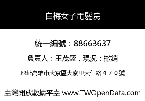 白梅女子電髮院
