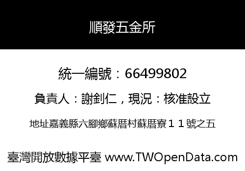 順發五金所