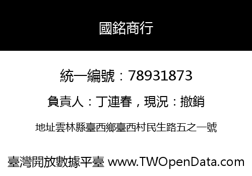 國銘商行