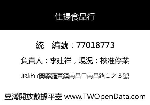 佳揚食品行