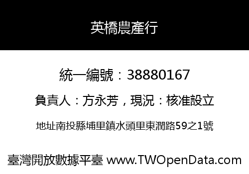 英橋農產行