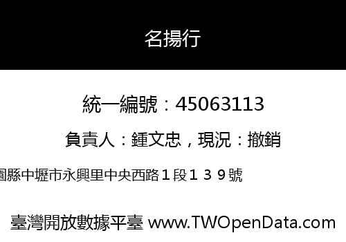 名揚行