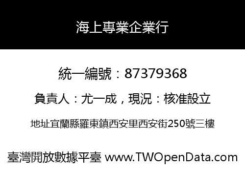 海上專業企業行