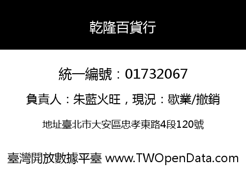 乾隆百貨行