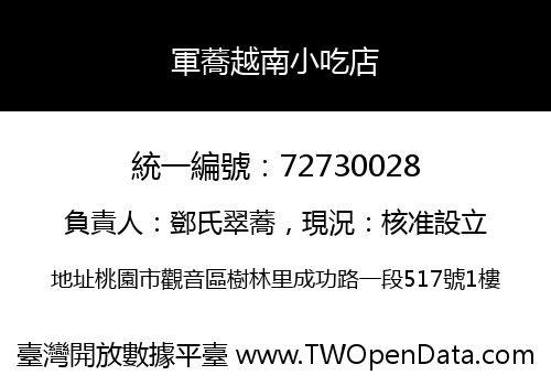 軍蕎越南小吃店