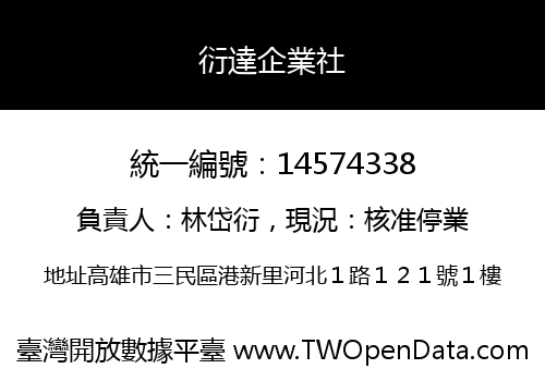 衍達企業社