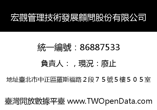 宏觀管理技術發展顧問股份有限公司
