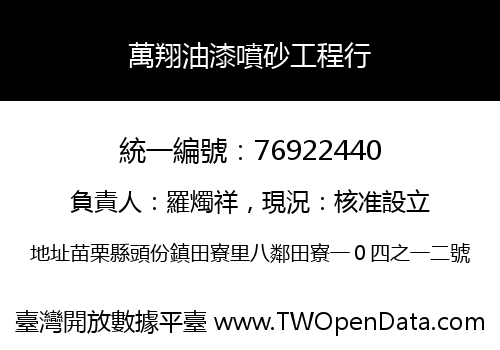 萬翔油漆噴砂工程行