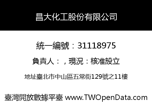 昌大化工股份有限公司