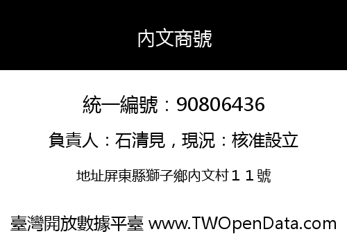 內文商號