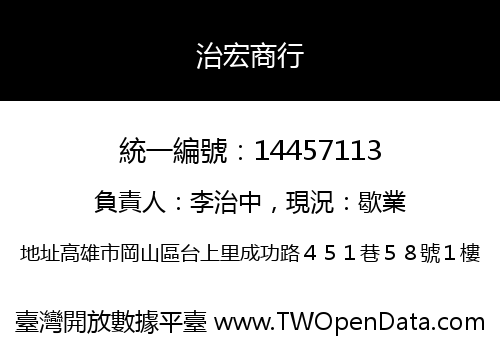 治宏商行