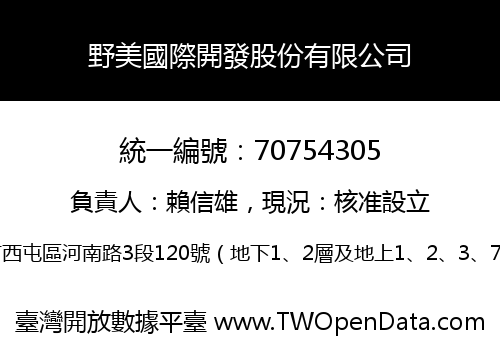 野美國際開發股份有限公司