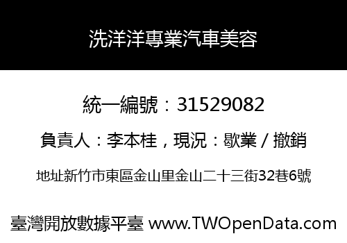 洗洋洋專業汽車美容