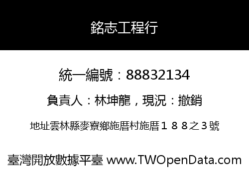 銘志工程行