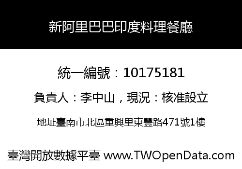 新阿里巴巴印度料理餐廳