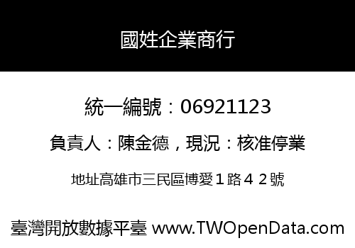 國姓企業商行