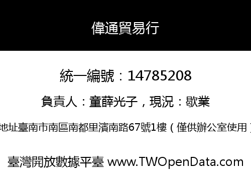 偉通貿易行