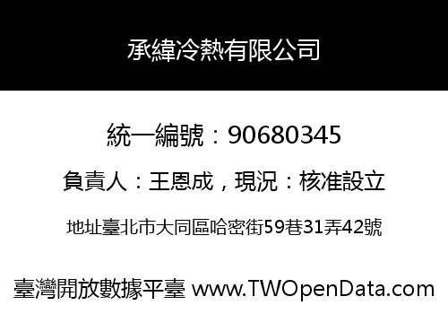 承緯冷熱有限公司