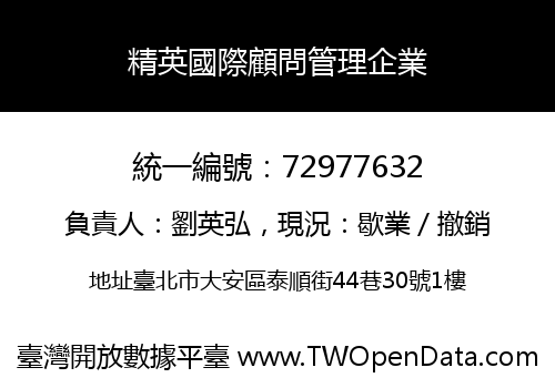精英國際顧問管理企業