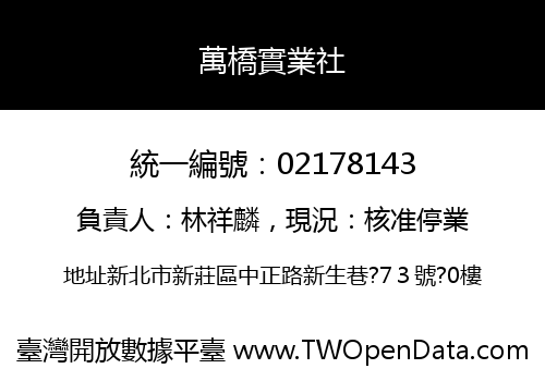 萬橋實業社
