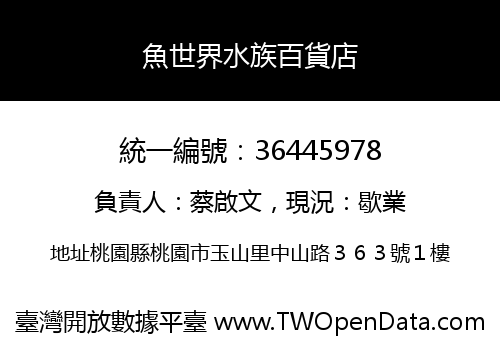 魚世界水族百貨店