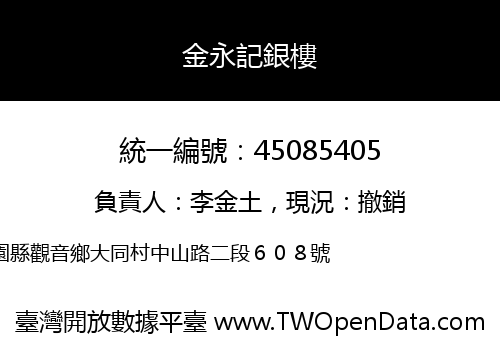 金永記銀樓