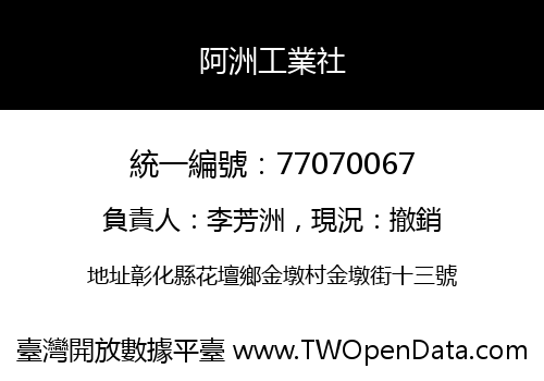 阿洲工業社