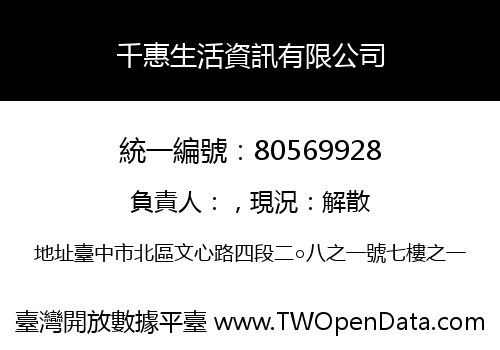 千惠生活資訊有限公司