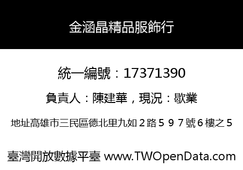 金涵晶精品服飾行