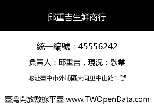 邱重吉生鮮商行