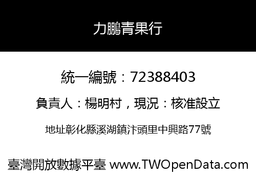 力鵬青果行