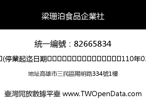 梁珊泊食品企業社