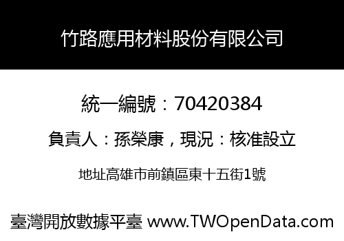 竹路應用材料股份有限公司