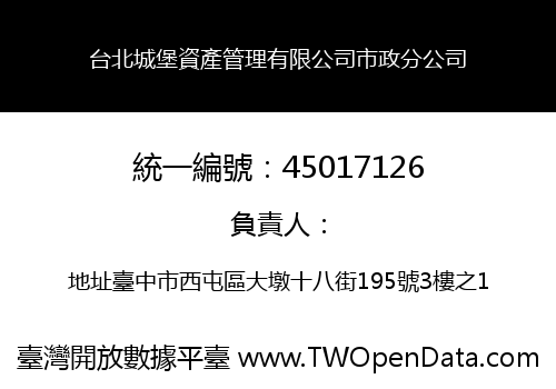 台北城堡資產管理有限公司市政分公司