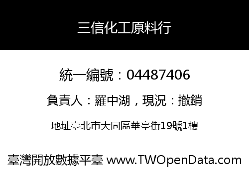 三信化工原料行