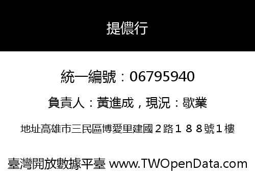 提儂行