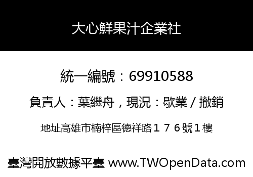 大心鮮果汁企業社