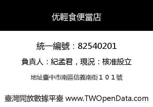优輕食便當店