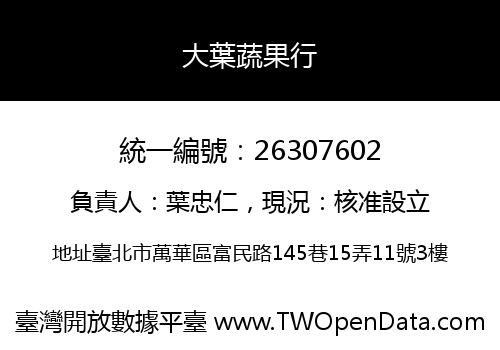 大葉蔬果行