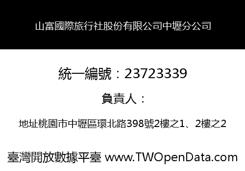 山富國際旅行社股份有限公司中壢分公司