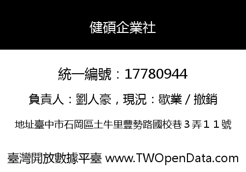 健碩企業社
