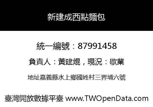 新建成西點麵包