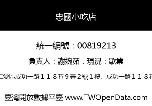 忠國小吃店